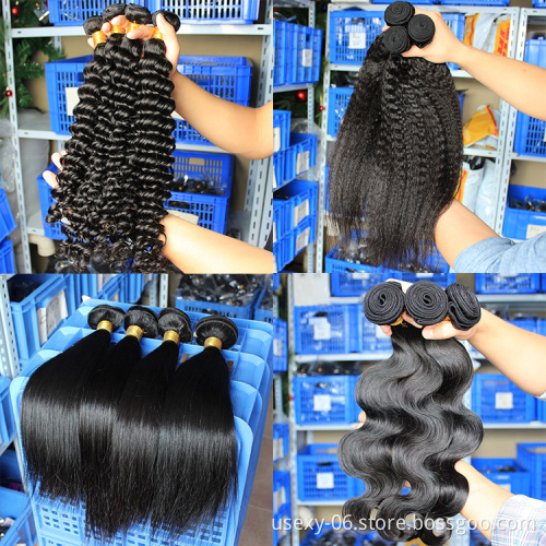 Virgin Mink Brazilian Hair,Virgin Cuticle Aligned Hair, Free Sample Virgin Brazilian Human Hair Bundles With Closure